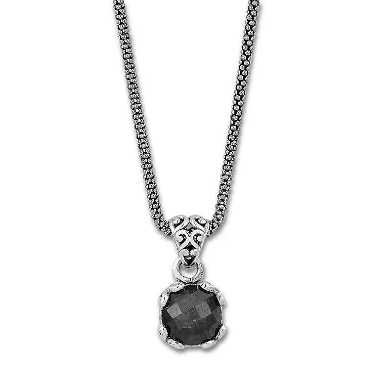 SAMUEL B. BLACK SPINEL PENDANT NECKLACE