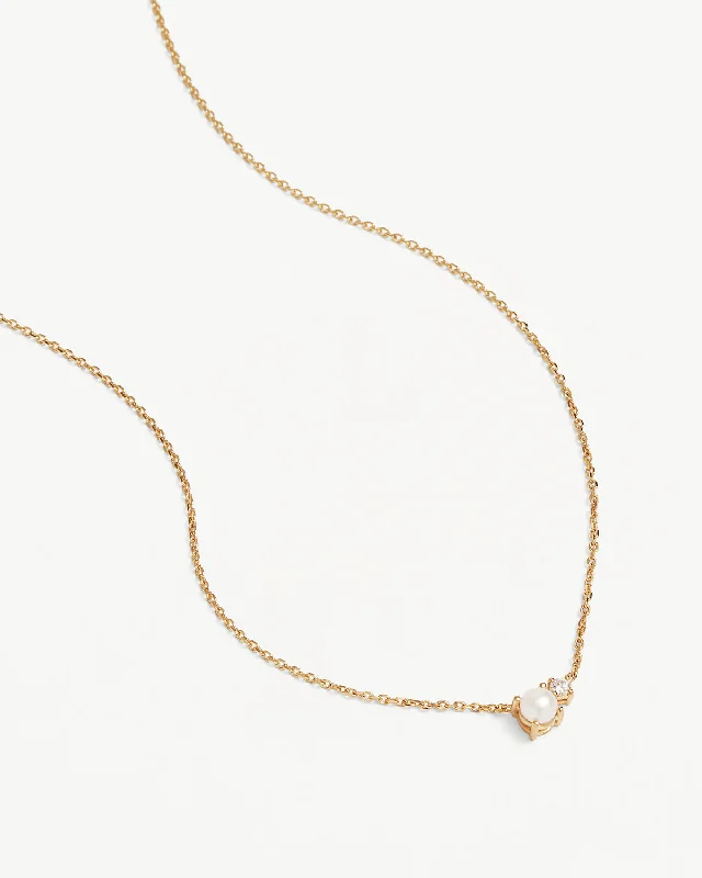 dainty gold anchor bracelet 18k Gold Vermeil Serenely Yours Pearl Necklace