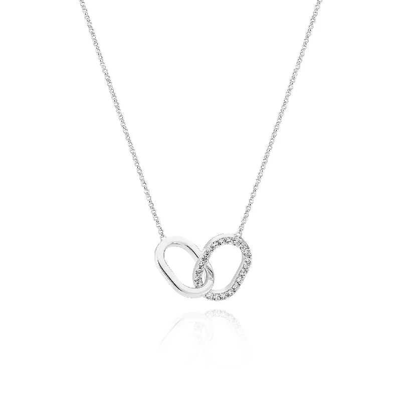 Capizzi Due Piccolo Silver Necklace w. Zirconia