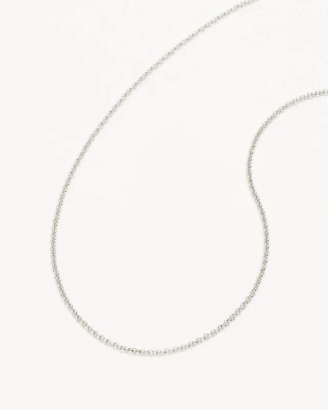 handcrafted gemstone pendant Sterling Silver 19" 2mm Belcher Chain Necklace
