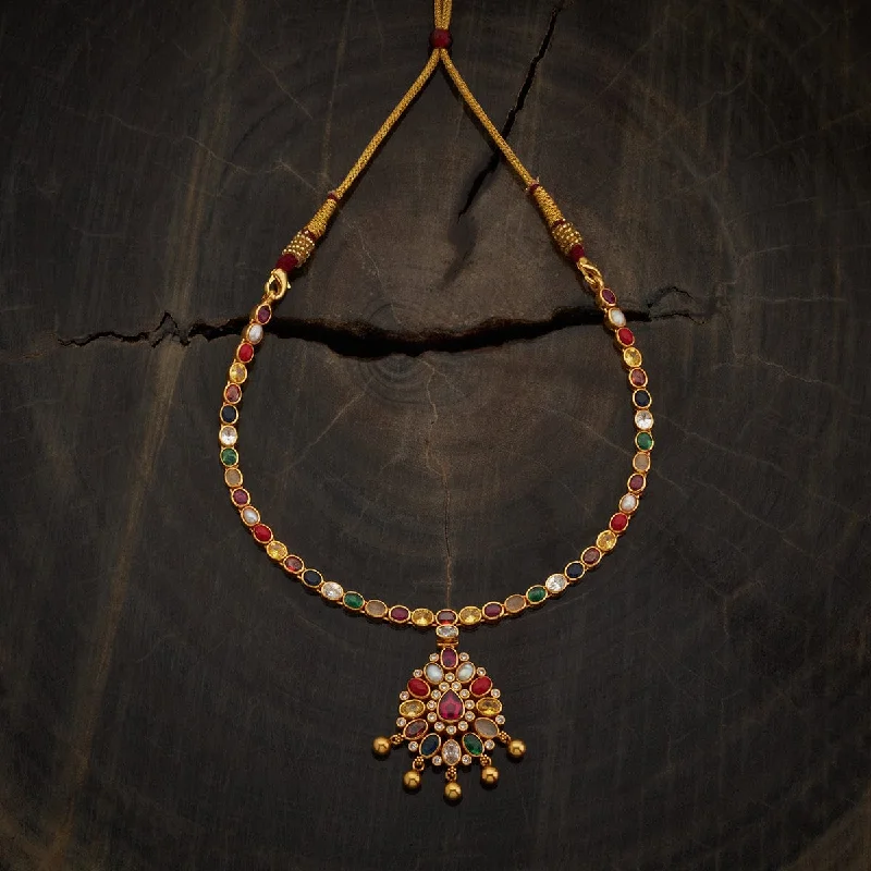 handcrafted gold stud earrings Silver Temple Necklace 134094