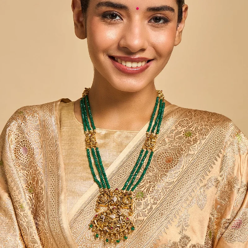 gold bar earrings minimalist Silver Temple Necklace 170372