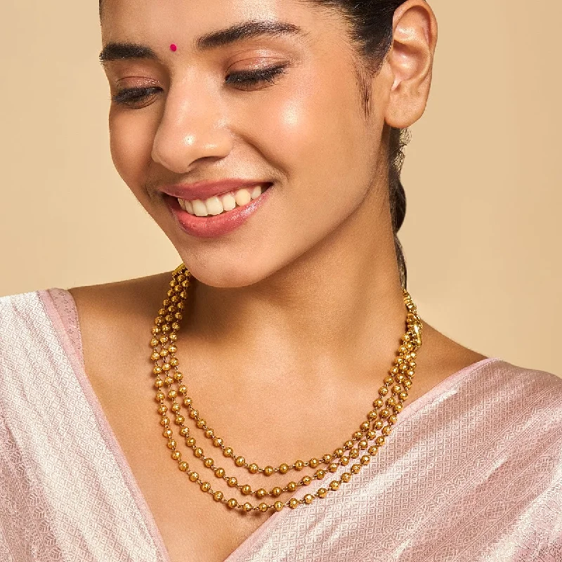 ethical lab-grown diamond ring Silver Temple Necklace 173363