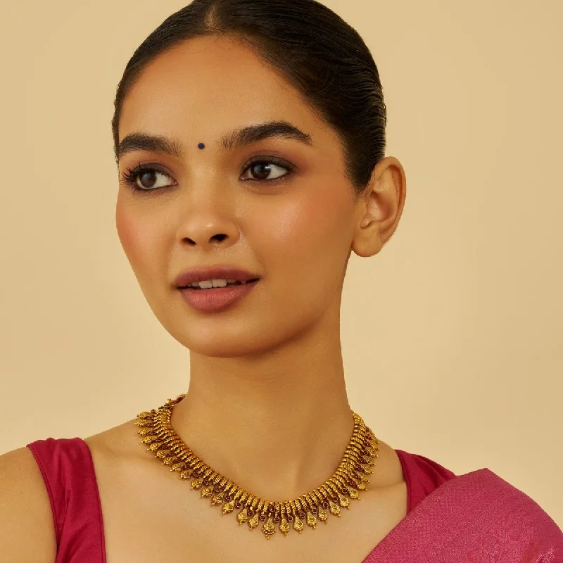 thin gold wire earrings Silver Temple Necklace 174115