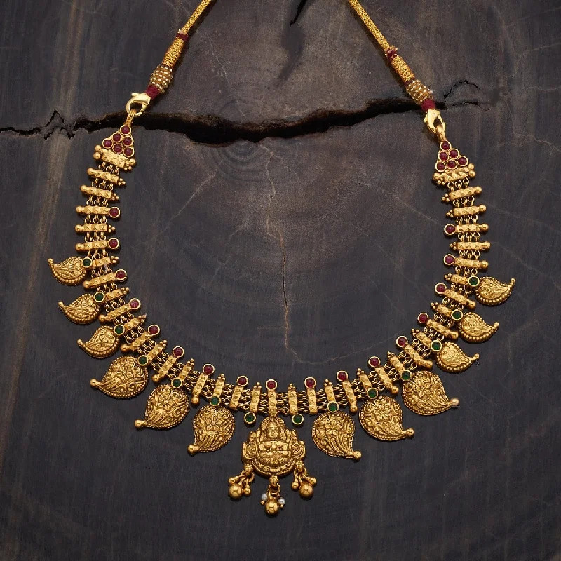 celestial sun and moon earrings Silver Temple Necklace 174300