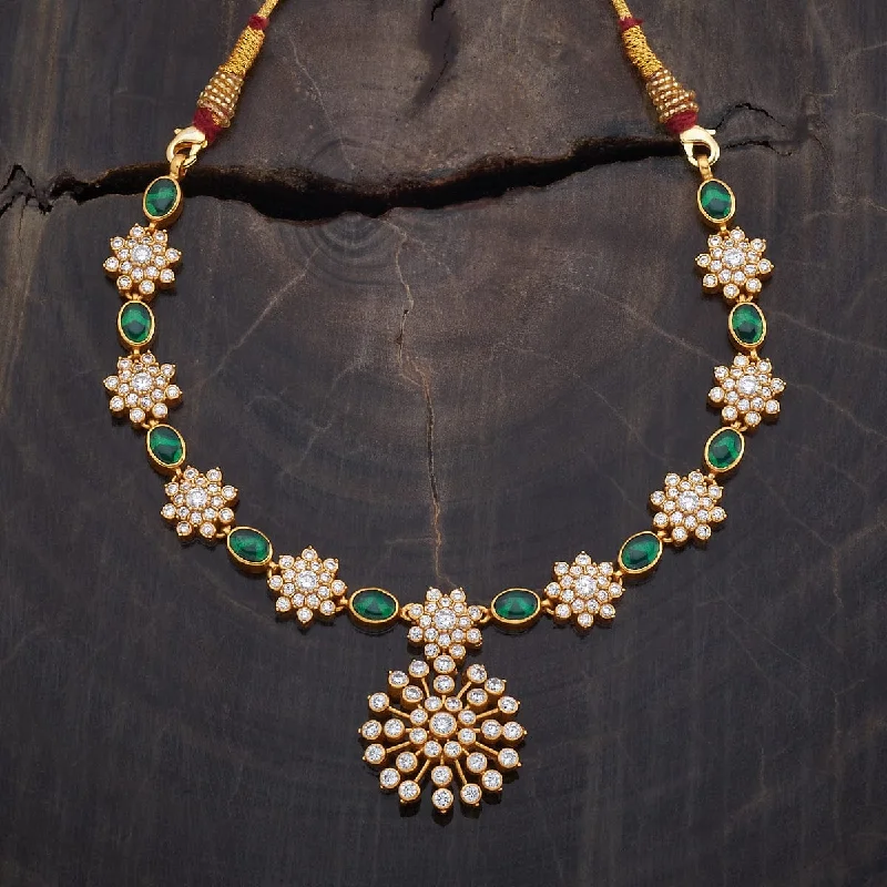 solid gold cartilage hoop Silver Temple Necklace 177316