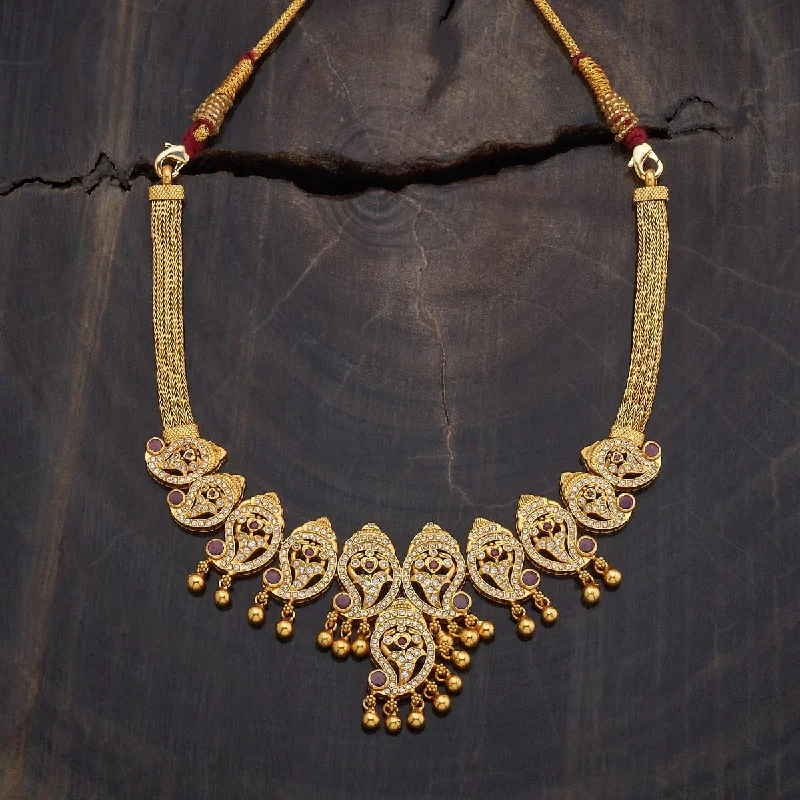 real ruby pendant necklace Silver Temple Necklace 177329