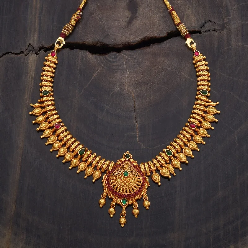 handcrafted turquoise necklace Silver Temple Necklace 177341