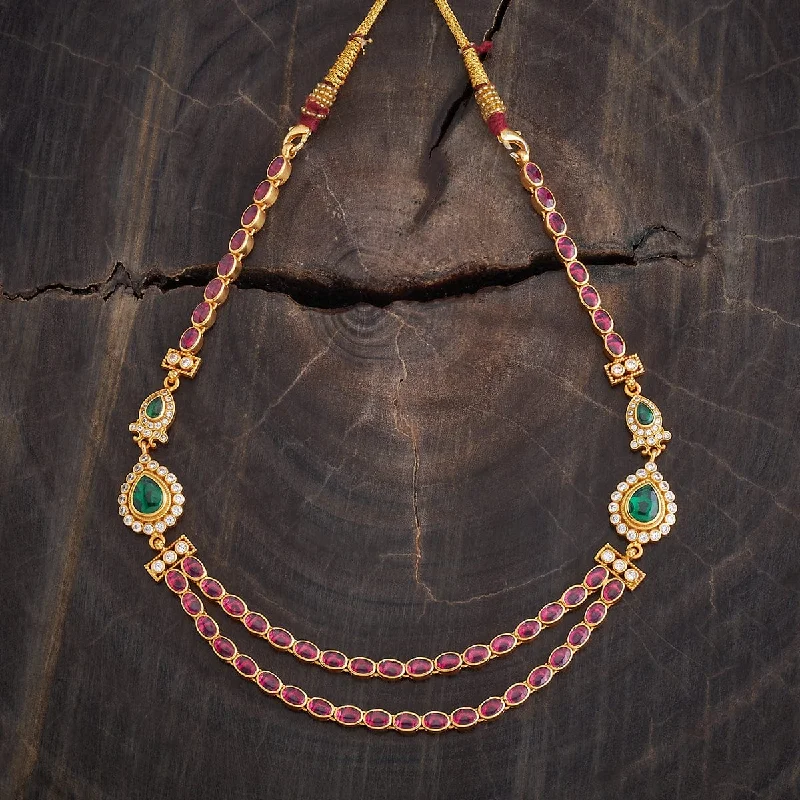 boho tassel earrings handmade Silver Temple Necklace 177348