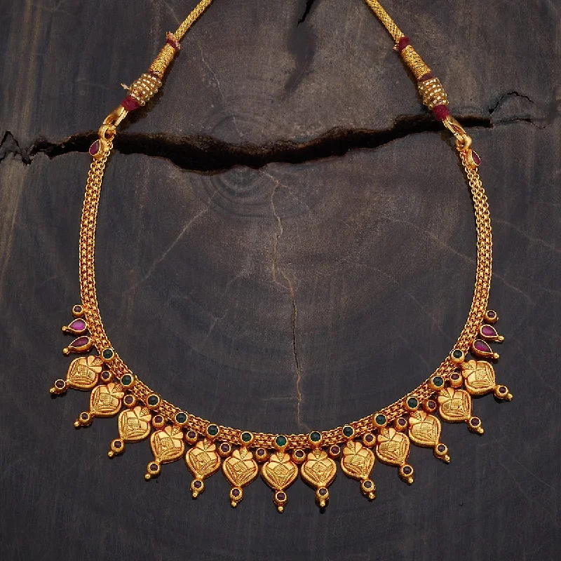 gold and diamond nose stud Silver Temple Necklace 177446