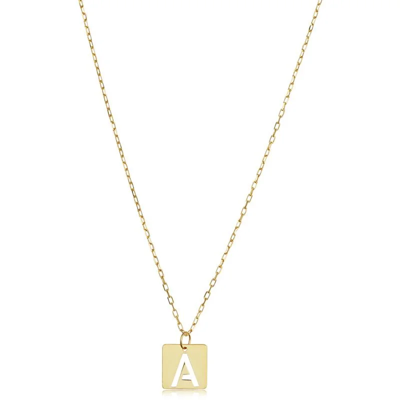 STAMPED INITIAL A PENDANT