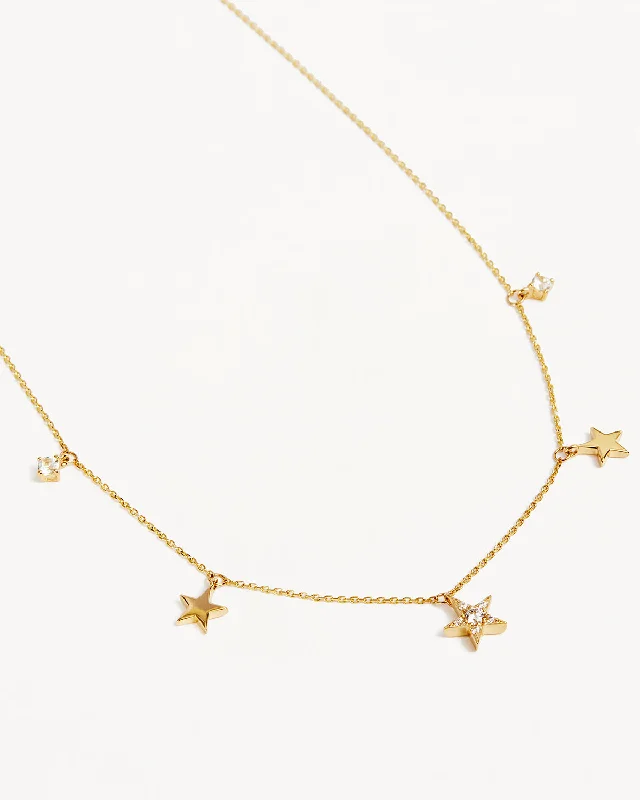 personalized engraved signet ring 9k Solid Gold Stargazer Lab-Grown Diamond Necklace