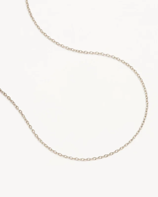 silver rope chain men Sterling Silver 18" Fine Rolo Chain Necklace