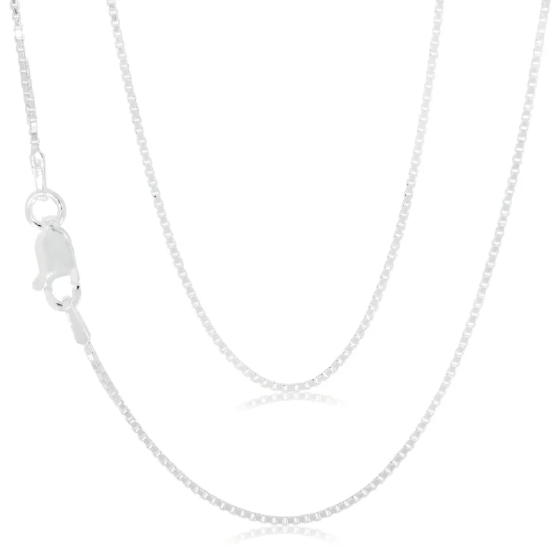 dainty ruby stacking rings Sterling Silver 40cm Box Chain
