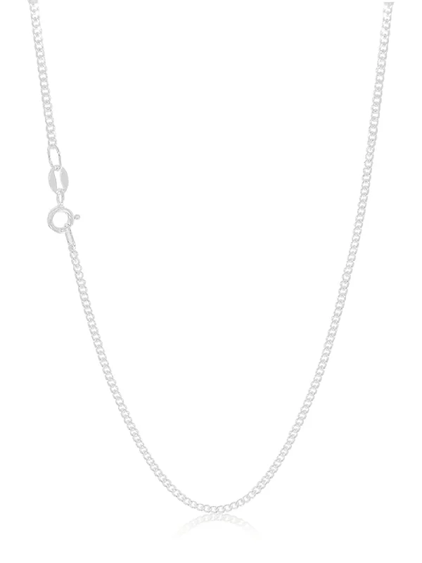 unique zodiac constellation necklace Sterling Silver 40cm Diamond Cut Curb Chain