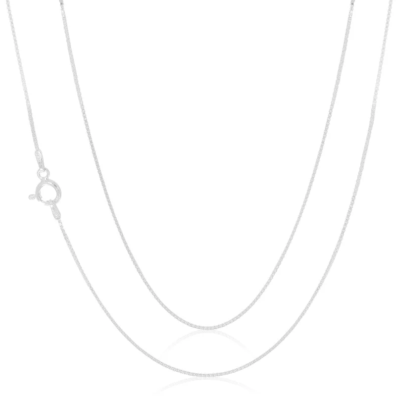 hammered copper wedding band Sterling Silver 45cm Box Chain
