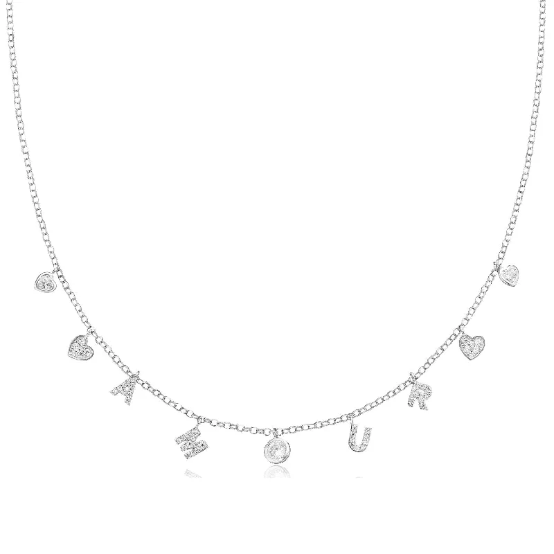 gold engagement ring vintage Sterling Silver 45cm Cubic Zirconia Necklace