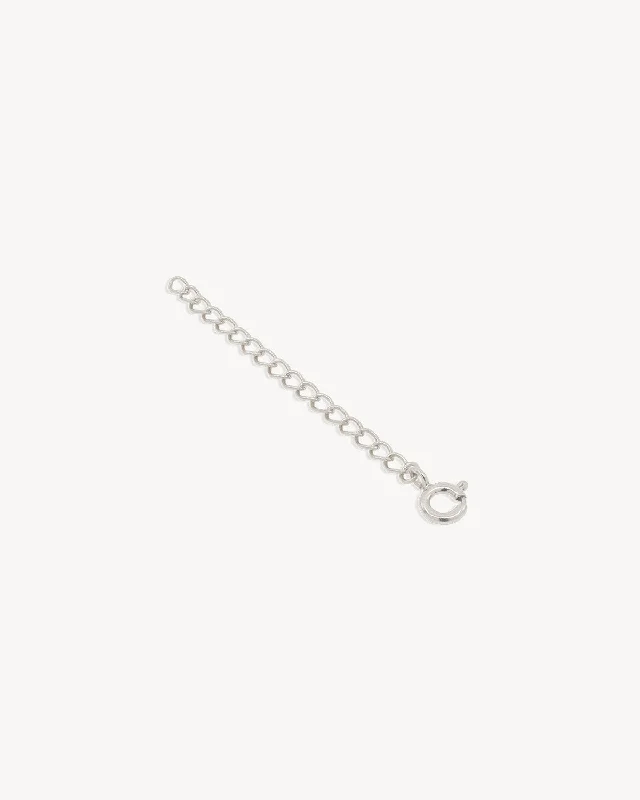 custom nameplate bracelet silver Sterling Silver Necklace Extender