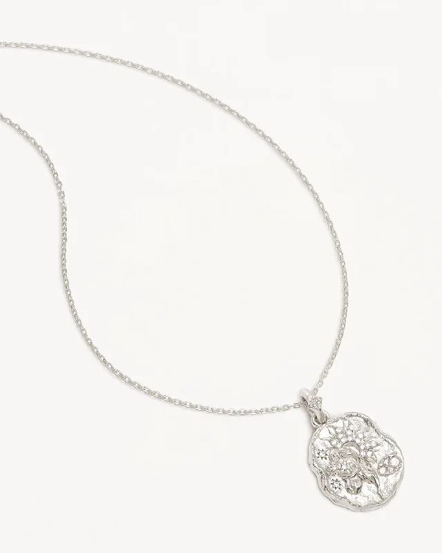 men’s woven leather bracelet Sterling Silver She is Zodiac Necklace - Cancer
