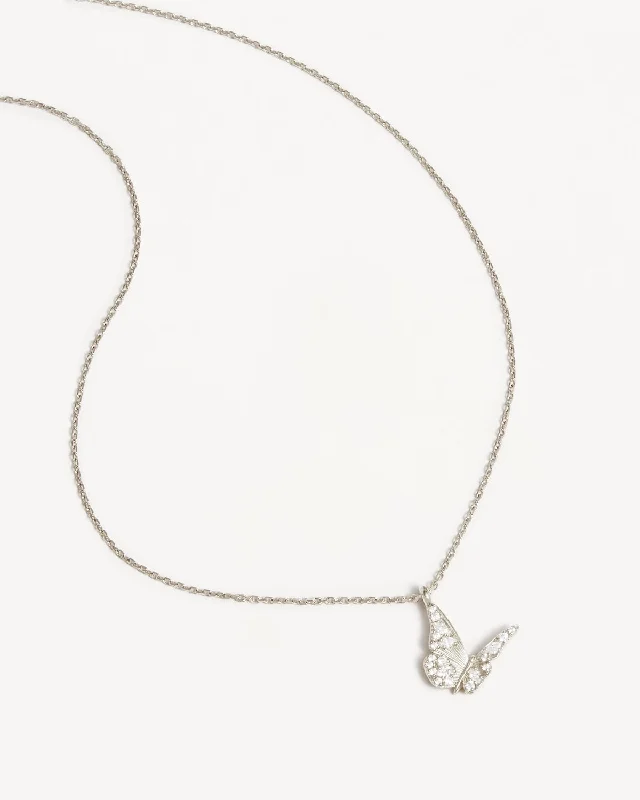gold-plated figaro chain Sterling Silver Wanderlust Necklace