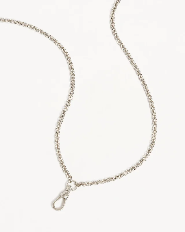 bold gothic skull necklace Sterling Silver Your Story Albert Clasp Necklace