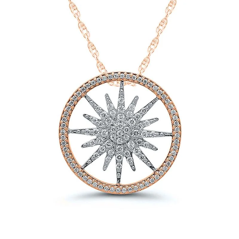 SUN BURST DIAMOND PENDANT