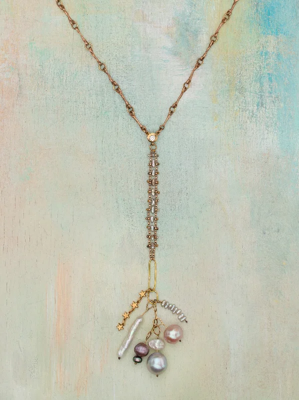 elegant pearl necklace with diamonds Sweet Innocence Necklace