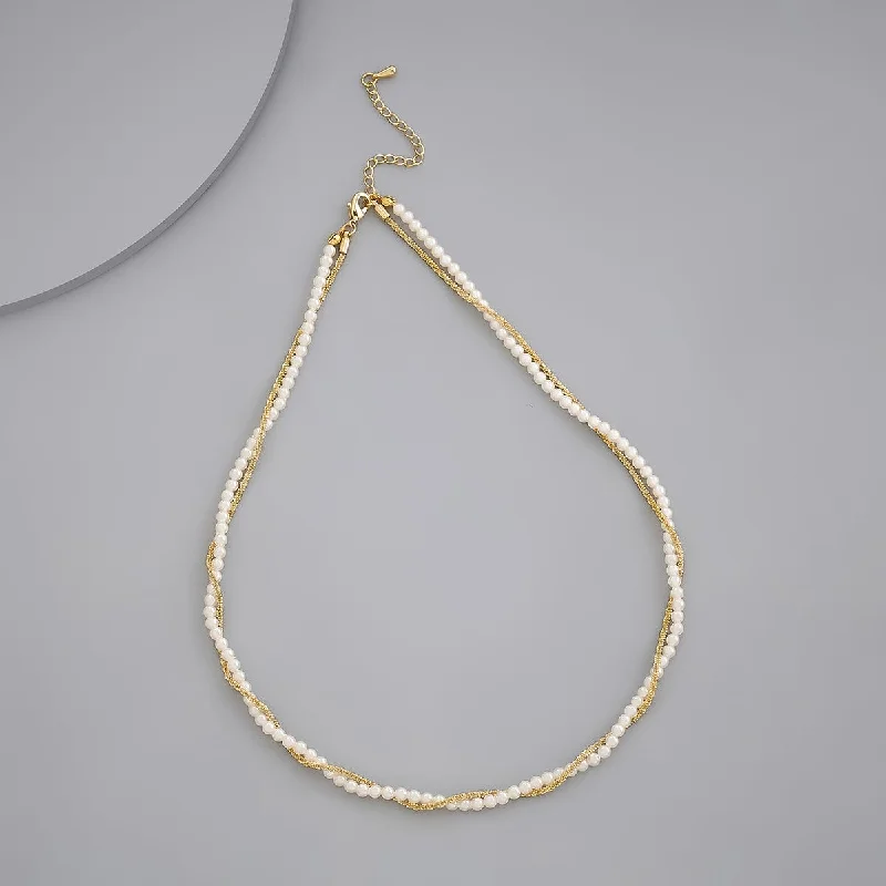 black and gold wedding band Trendy Necklace 171864