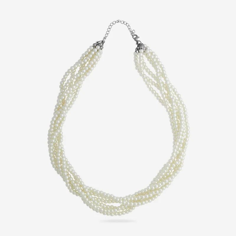 braided gold chain bracelet Trendy Pearl Necklace 174187