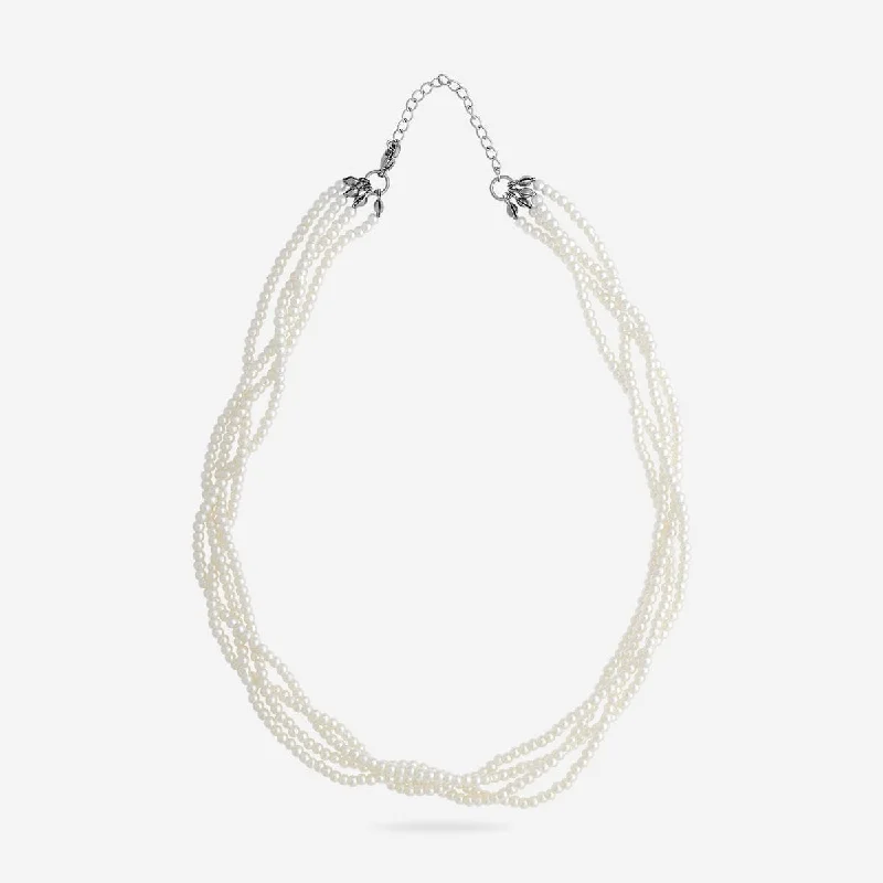 gold mesh bangle bracelet Trendy Pearl Necklace 174188