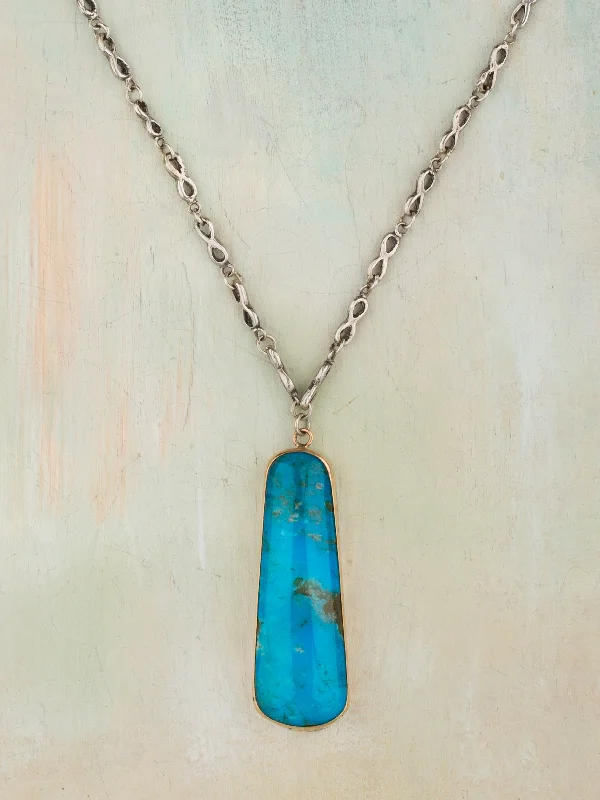 tiny gold huggie hoops Turquoise Totem Necklace