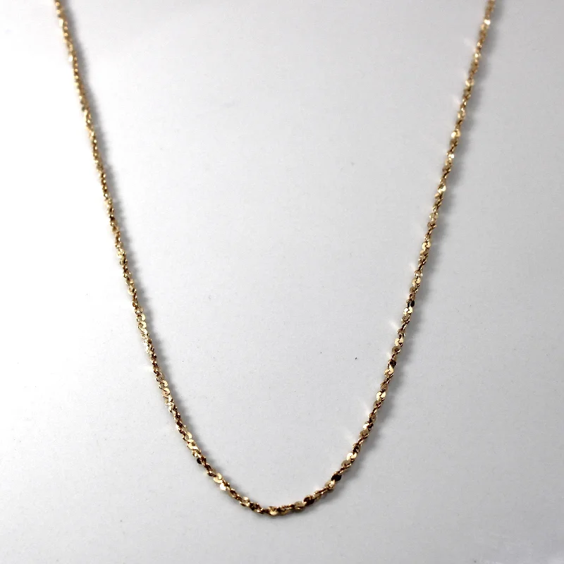 white gold diamond cluster ring Twisted Serpentine Chain | 20"|