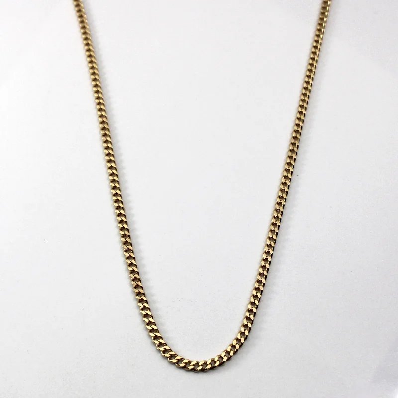 real tiger’s eye bead bracelet Yellow Gold Cable Link Chain | 24"|