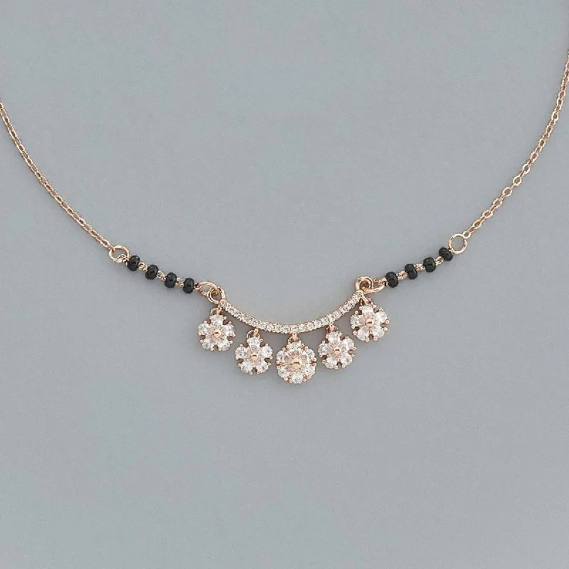 celestial sunburst ring gold Zircon Mangalsutra 170710