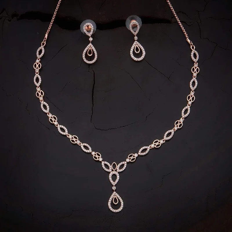 handmade gold nugget ring Zircon Necklace 135802