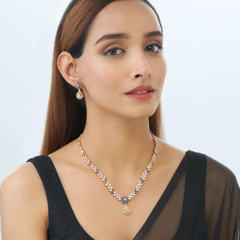 custom gold name necklace Zircon Necklace 153108