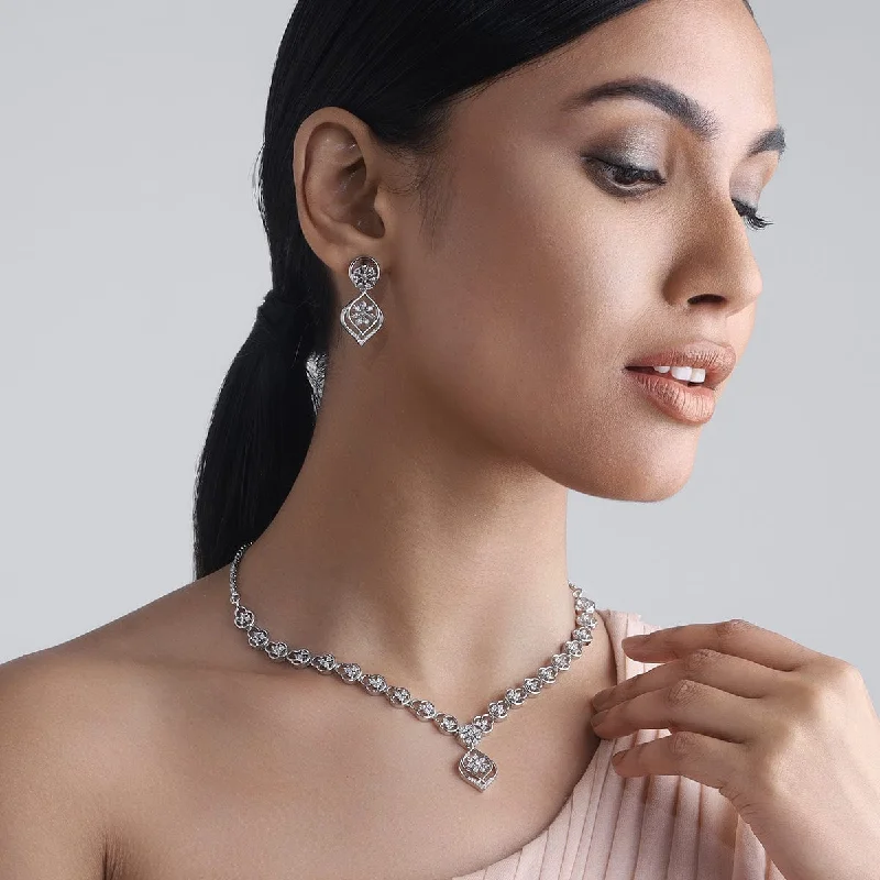celestial meteor shower earrings Zircon Necklace 157884