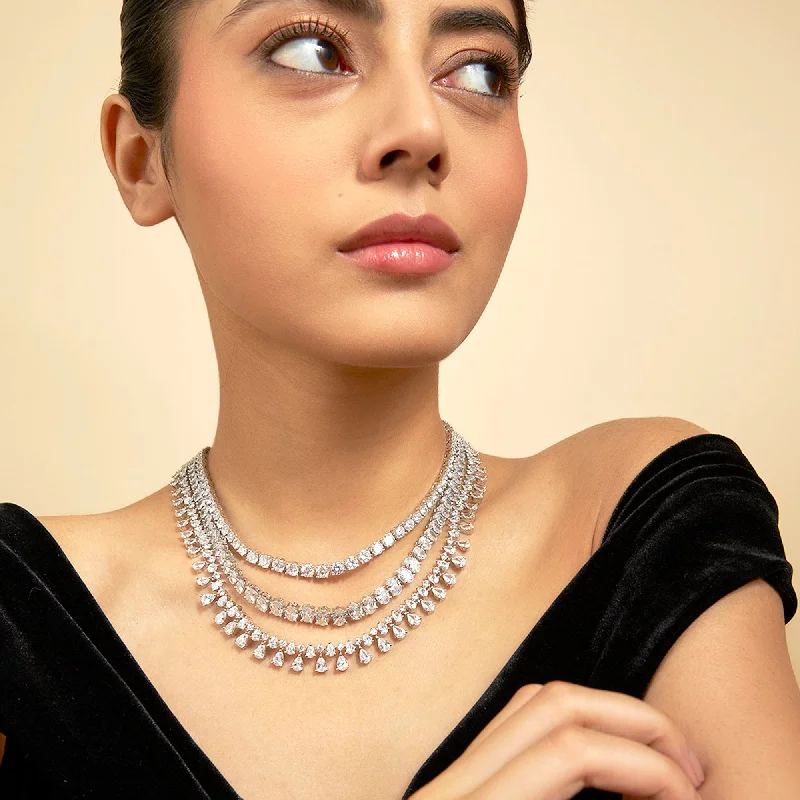 classic cubic zirconia pendant Zircon Necklace 169353