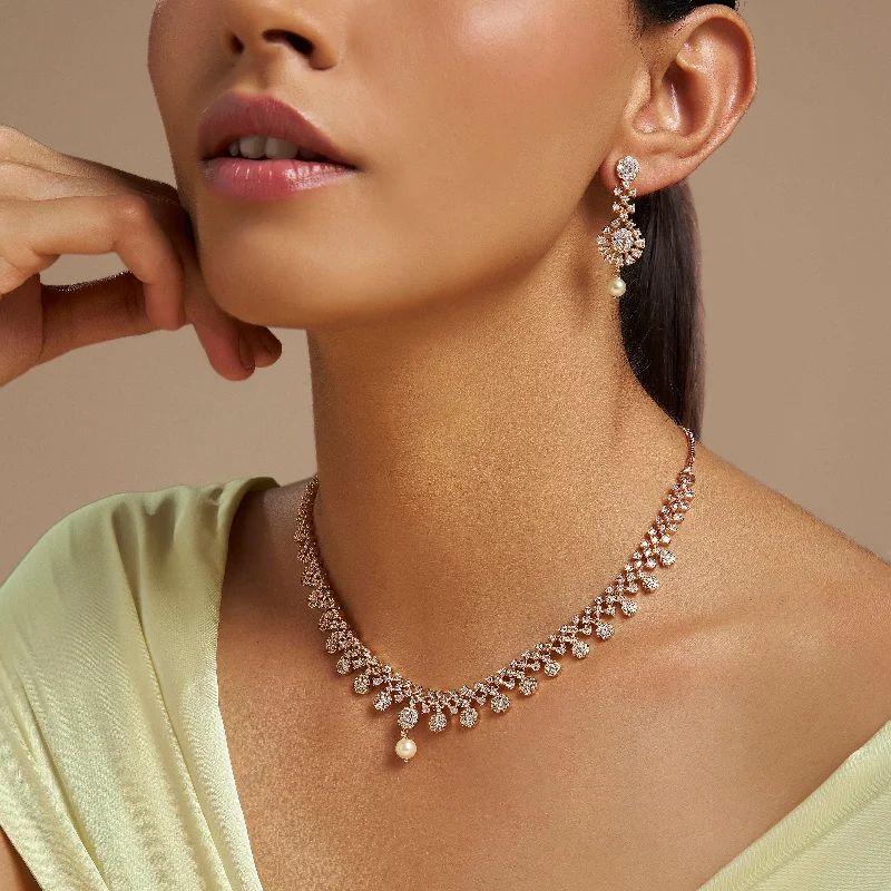 round-cut blue sapphire earrings Zircon Necklace 170528
