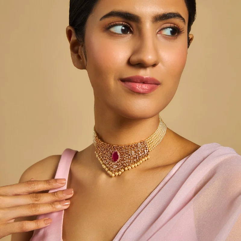 handcrafted gemstone ring women Zircon Necklace 175819