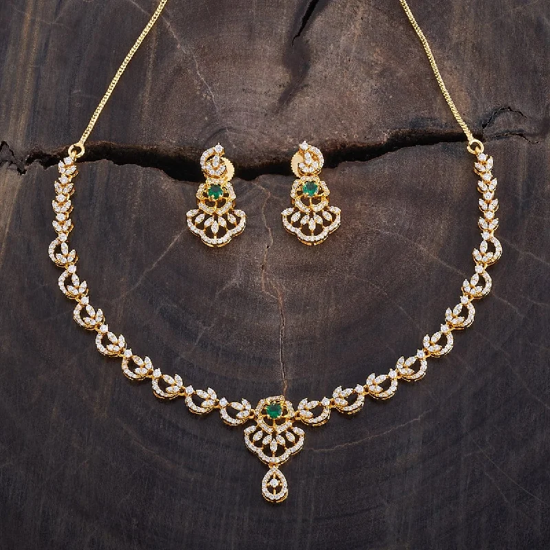 celestial star ring gold Zircon Necklace 175826