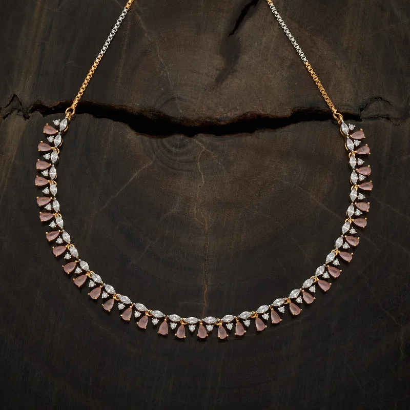 vintage rose gold cameo pendant Zircon Necklace 177264