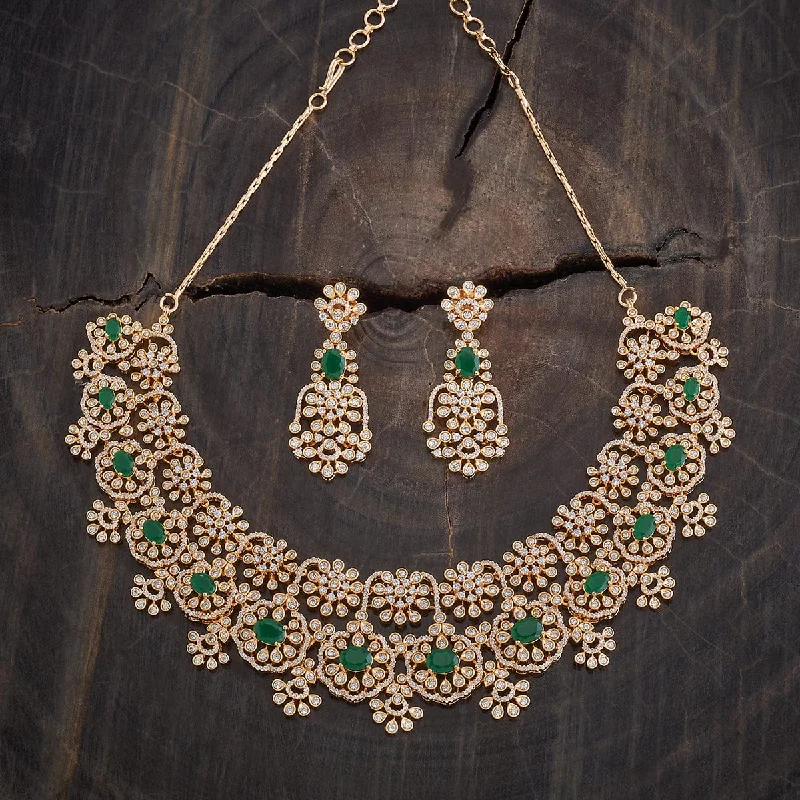 handcrafted gemstone drop earrings Zircon Necklace 177495