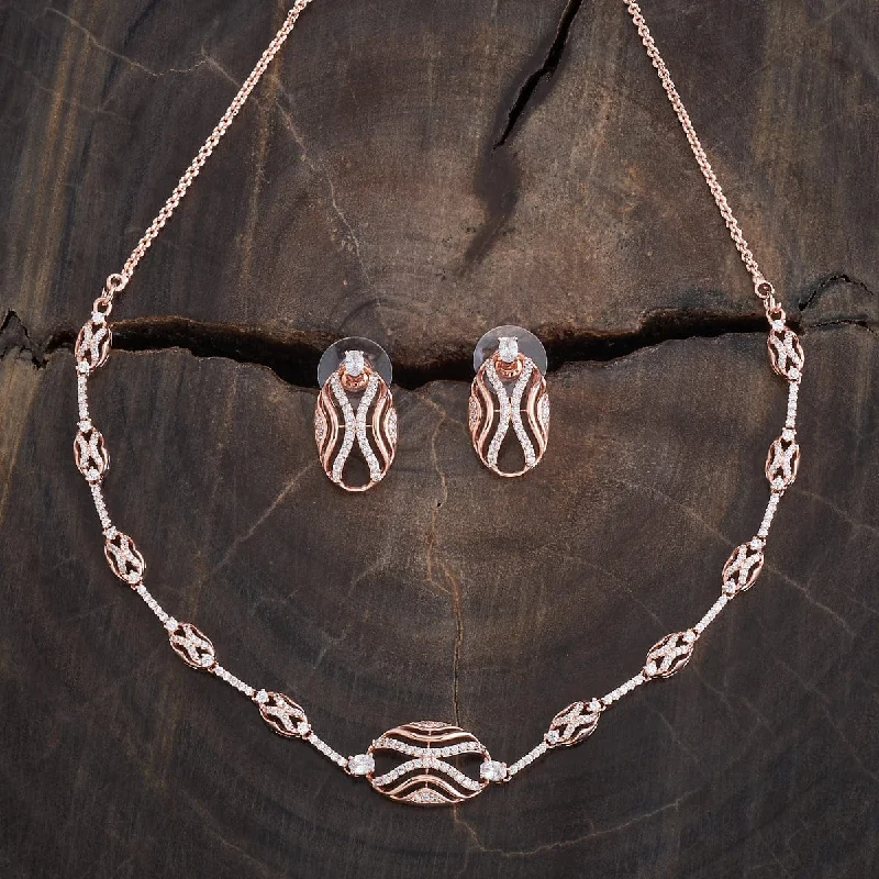 sterling silver infinity loop ring Zircon Necklace 177594